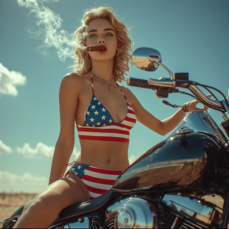 Flag Bikini Swimsuit